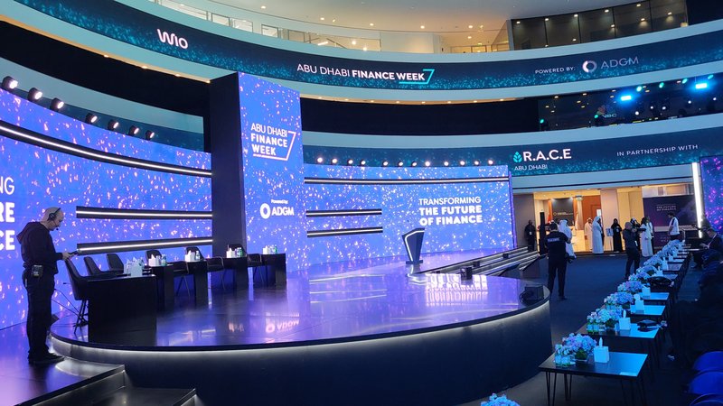 View Of The Stage: Abu Dhabi Finance Week